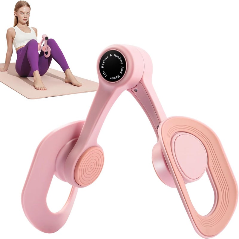 SirDone Thigh Master Kegel Exerciser - 360° Adjustable Thigh & Pelvic Floor Strengthener, Multi-Function Home Gym Equipment for Women's Inner Thigh, Hip, Leg and Arm Workouts (Pink) - Image 1